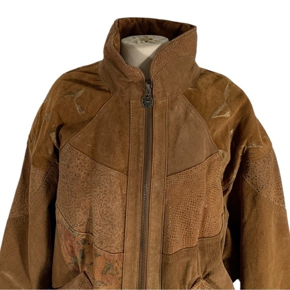 Vintage Winlit Suede Leather Jacket Size Medium - Picture 5 of 14